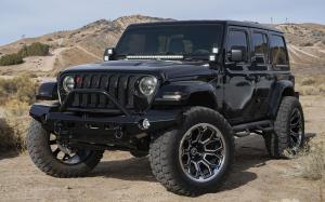 Jeep Wrangler Black on Forgiato Wheels (FLOW Terra 002) 2018 года